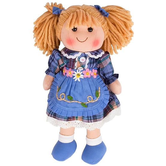 Bigjigs Toys Tkanina punčka Katie 34 cm