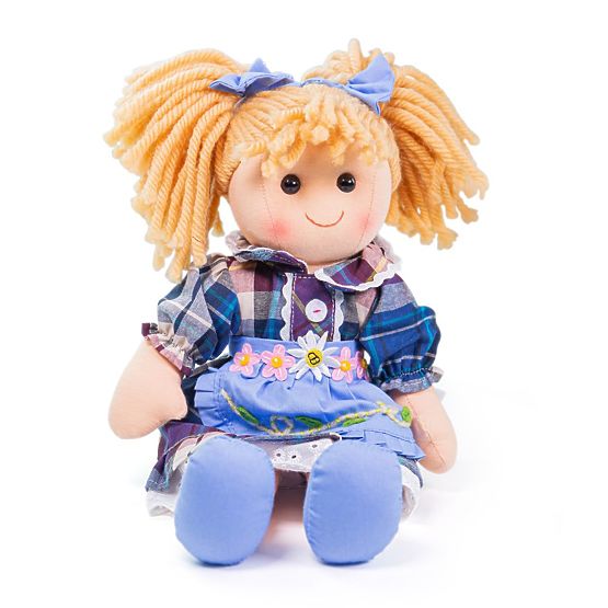 Bigjigs Toys Tkanina punčka Katie 34 cm
