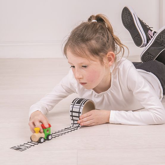 Bigjigs Toys Tračna steza s strojem