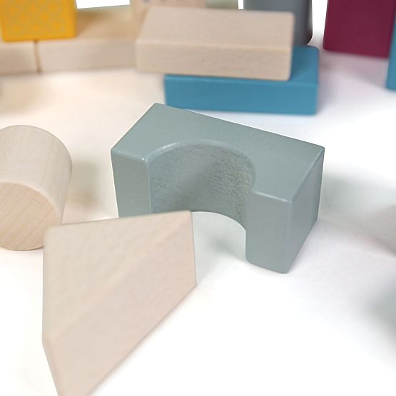 Bigjigs Toys Vedro s kockami 50 kosov