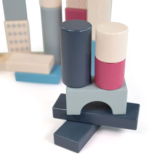 Bigjigs Toys Vedro s kockami 50 kosov