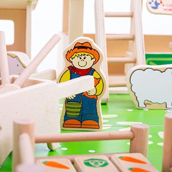Bigjigs Toys Velika lesena kmetija