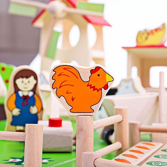 Bigjigs Toys Velika lesena kmetija