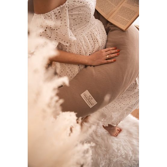 Vzglavnik MOON MUSLIN 260 cm - rjav