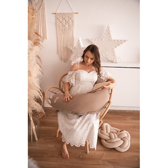 Vzglavnik MOON MUSLIN 260 cm - rjav