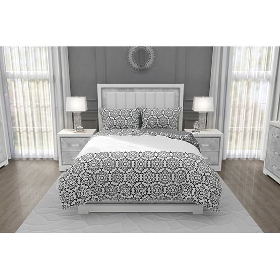 Bombažna posteljnina Glamour flowers 140x200cm + 70x90cm