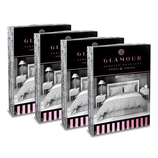 Bombažna posteljnina Glamour flowers 140x200cm + 70x90cm