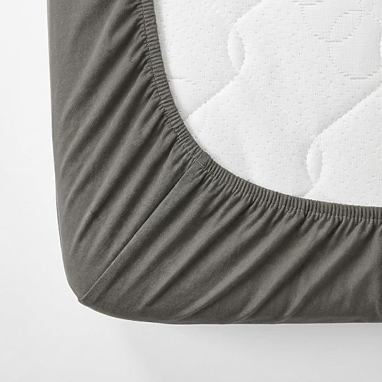 Bombažna rjuha 180x80 cm - temno siva