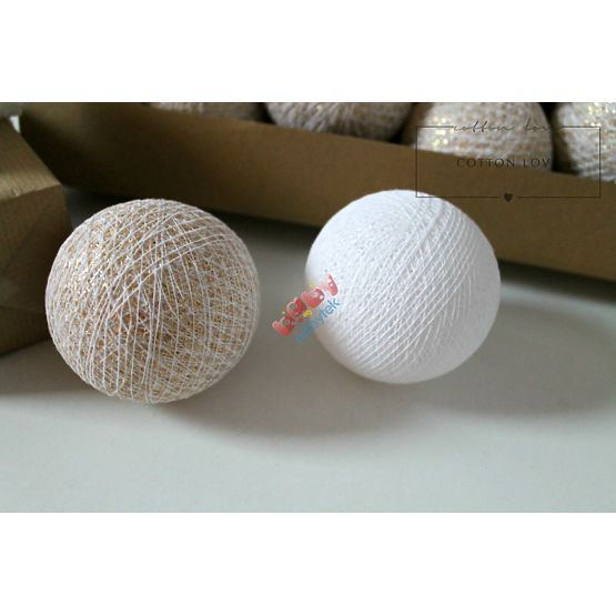 Bombažne kroglice - zlate