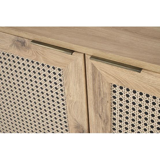 BORNEO KM-2 komoda hrast artisan/črna