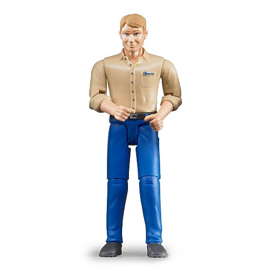 Bruder BWORLD Figura moški modre hlače