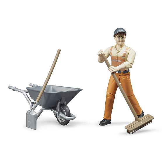Bruder BWORLD Komunalni set s figurico