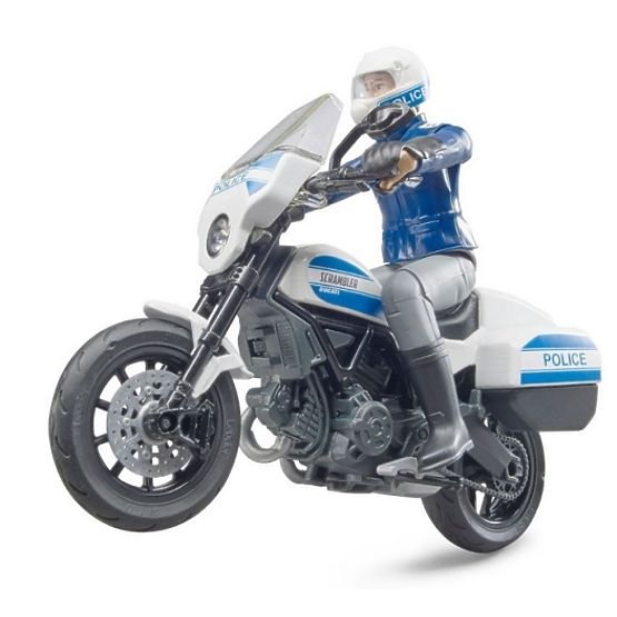 Bruder BWORLD policijski motocikel Ducati Scrambler z voznikom
