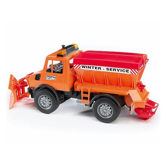 Bruder Mercedes Benz UNIMOG Posipalnik s plugom