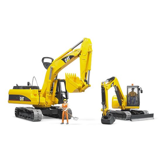 Bruder Mini bager CAT s figurico