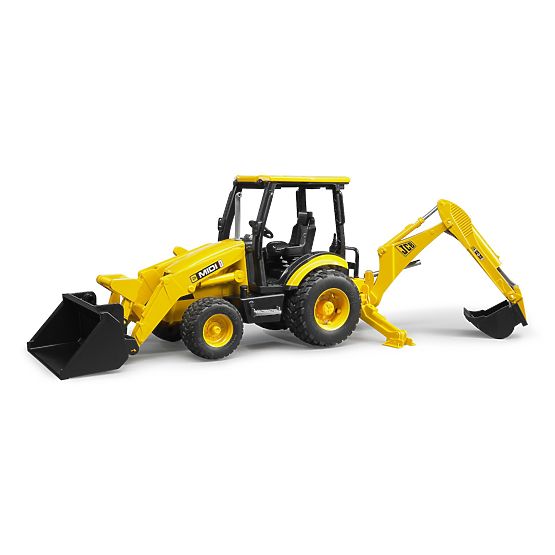 Bruder traktor JCB MIDI čelni nakladalnik z bagrom