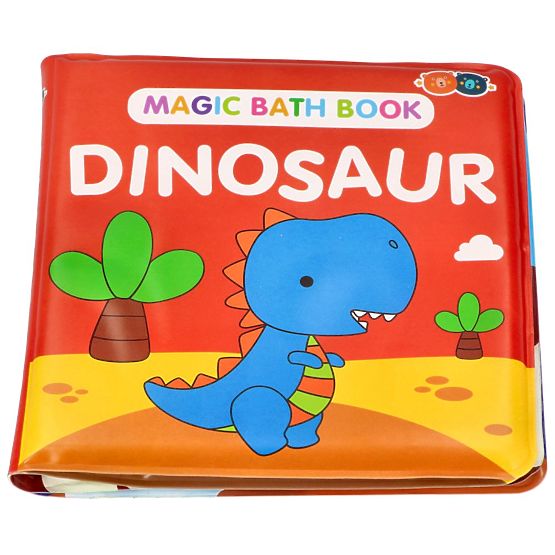 Čarobna barvna kopalna knjiga z dinozavri