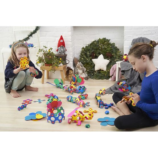 Clixo upogljivi magnetni komplet, 42 kos - Rainbow