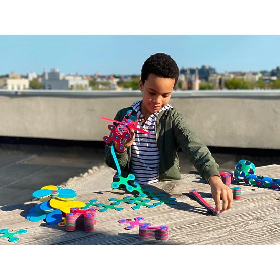 Clixo upogljivi magnetni komplet, 42 kos - Rainbow