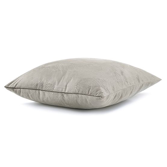 Dekorativna prevleka za blazino PEACOCK barva cappuccino z vtisnjenim živalskim motivom v slogu glam