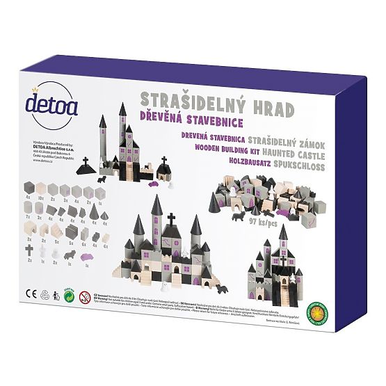Detoa Lesena gradbena igrača Strašni grad