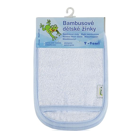 Dětská bambusová koupací žínka - rukavice