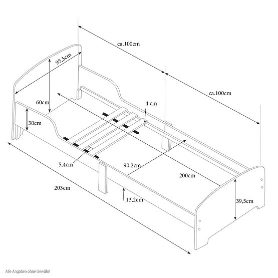 Dětská dřevěná postel Jungle