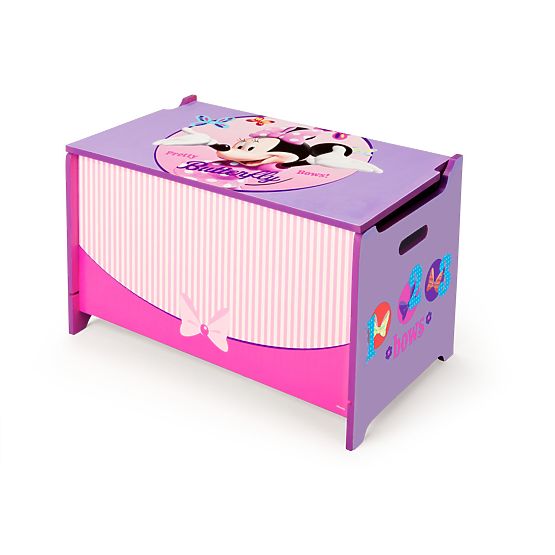 Dětská dřevěná truhla Minnie Mouse