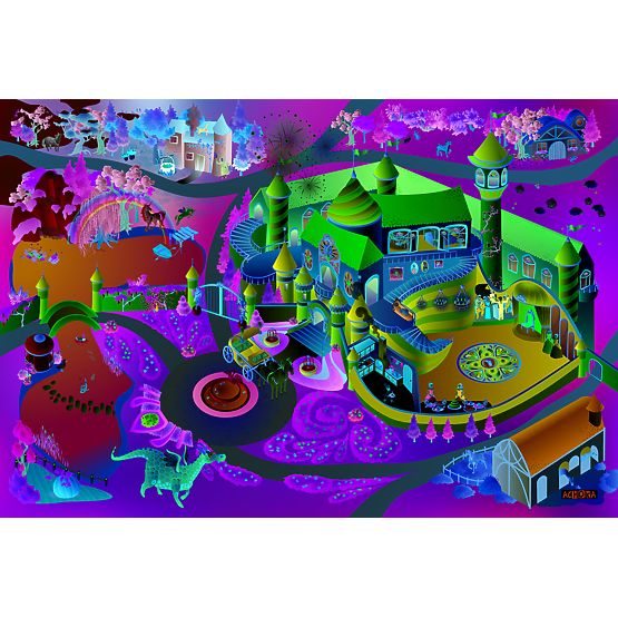 Dětská hrací podložka Latex Zámek