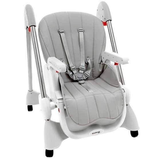 Dětská jídelní židlička Luxa - šedá