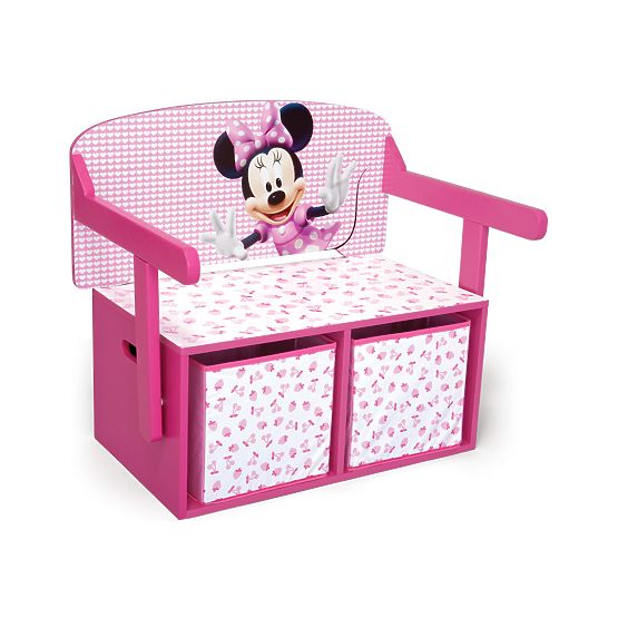 Dětská lavice s úložným prostorem Myška Minnie