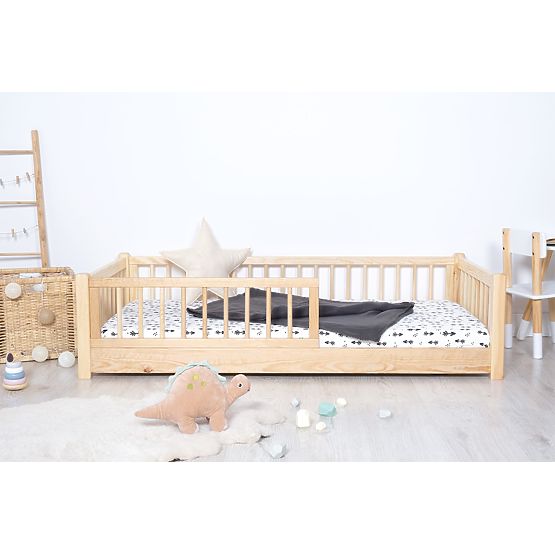 Otroška nizka postelja Montessori Ourbaby - naravna
