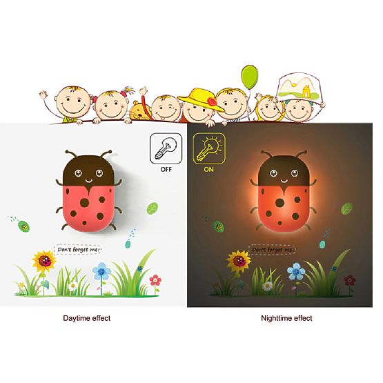 Dětská noční LED lampička - Beruška