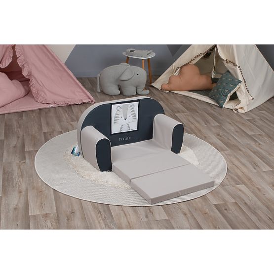 Otroška sedežna garnitura Tigřík - siva