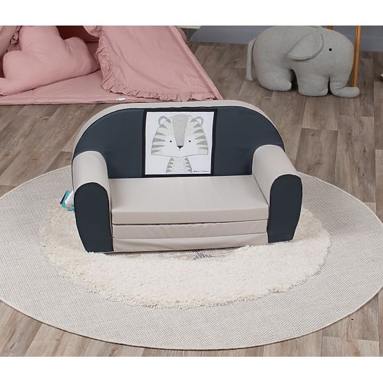 Otroška sedežna garnitura Tigřík - siva