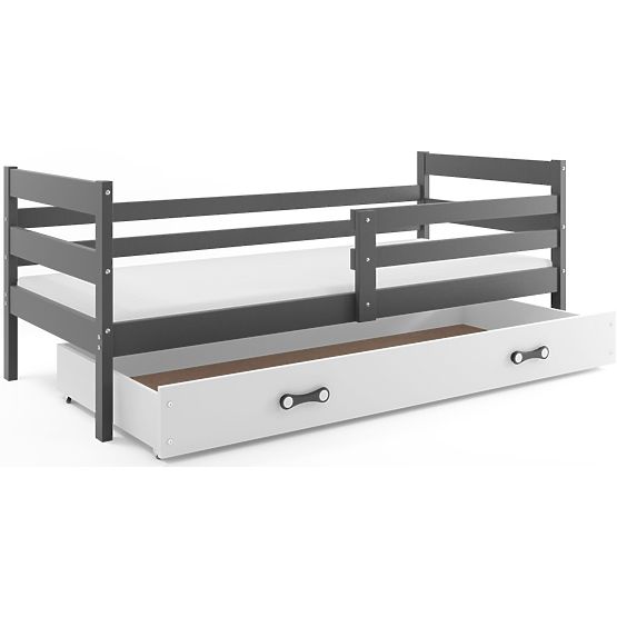 Dětská postel Erik - šedo-bílá