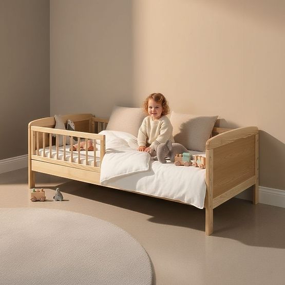 Otroška postelja Junior - 160x70 cm - naravna