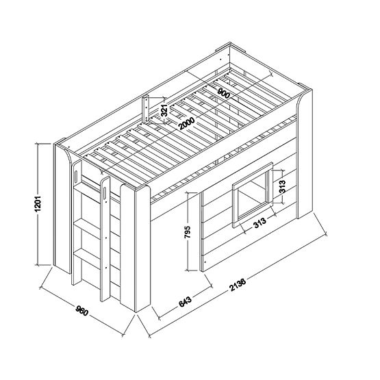 Dětská postel NOAH