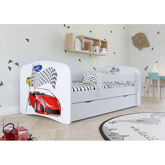 Dětská postel se zábranou - Ferrari