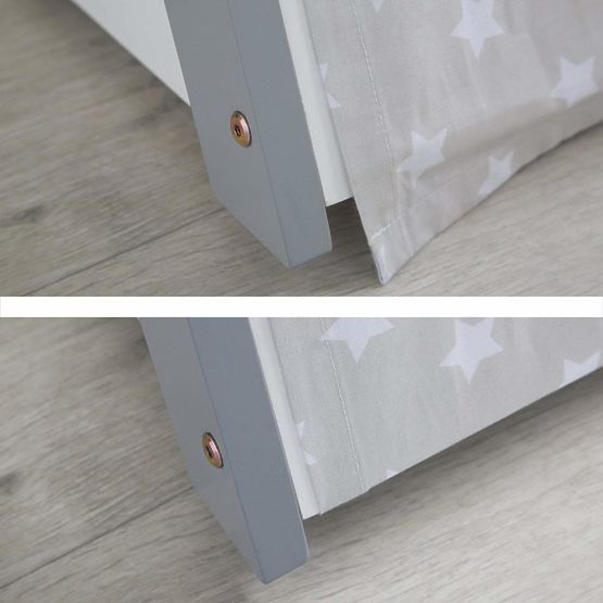 Dětská postel Teepee - bílá-šedá