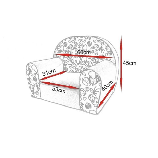 Dětské křesílko pejsek - různé barvy