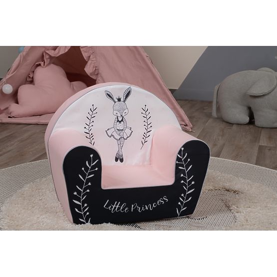 Otroški stol Bunny Ballerina - belo-roza