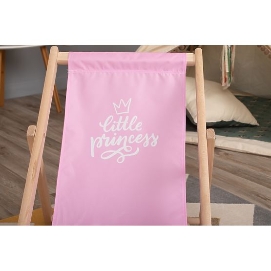 Stol za plažo Little princess - roza