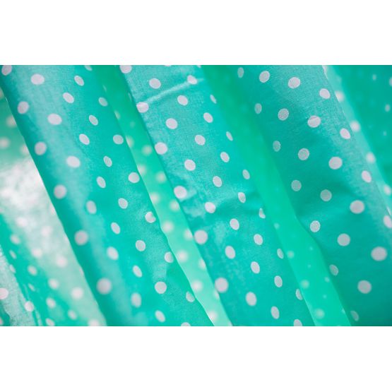 Dětské závěsy Tyrkysové s puntíky 86