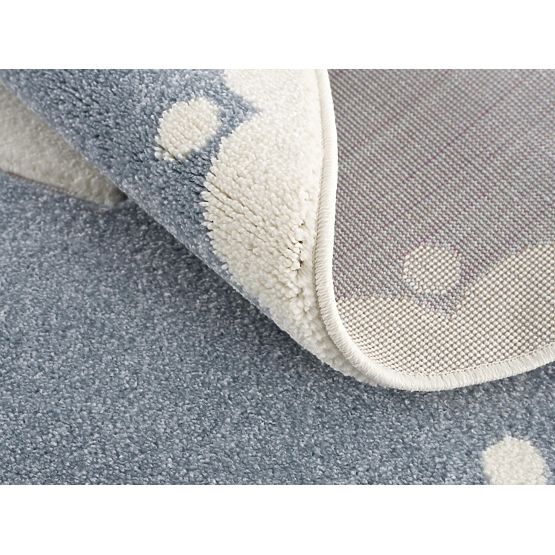 Dětský koberec Crown - modro-bílý