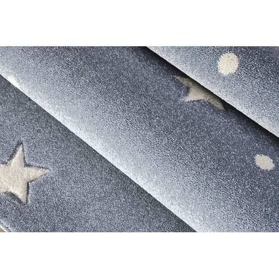 Dětský koberec HEAVEN stříbrnošedý/ bílý