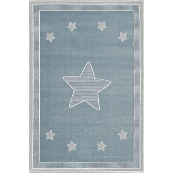 Dětský koberec Princess Star- modrý