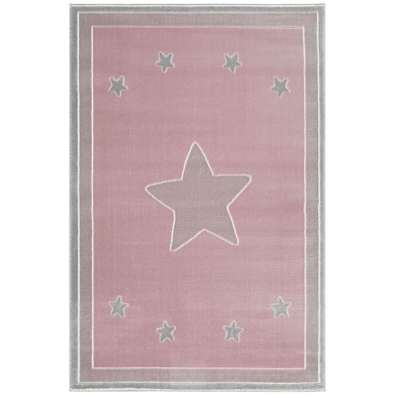Dětský koberec Princess Star - růžový