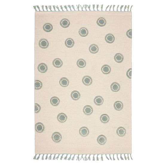 Dětský koberec Ring - krémovo-mátový