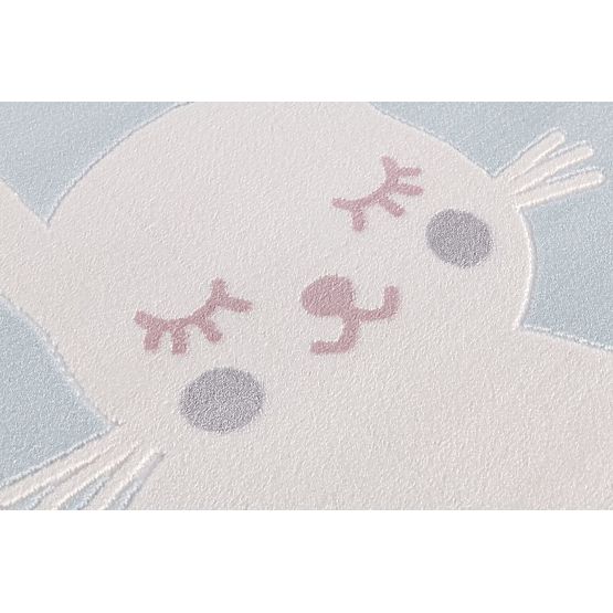 Dětský koberec Zajíček - modrý
